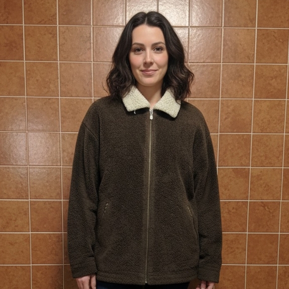 Jackets & Blazers - Women's Brown Sherpa Jacket